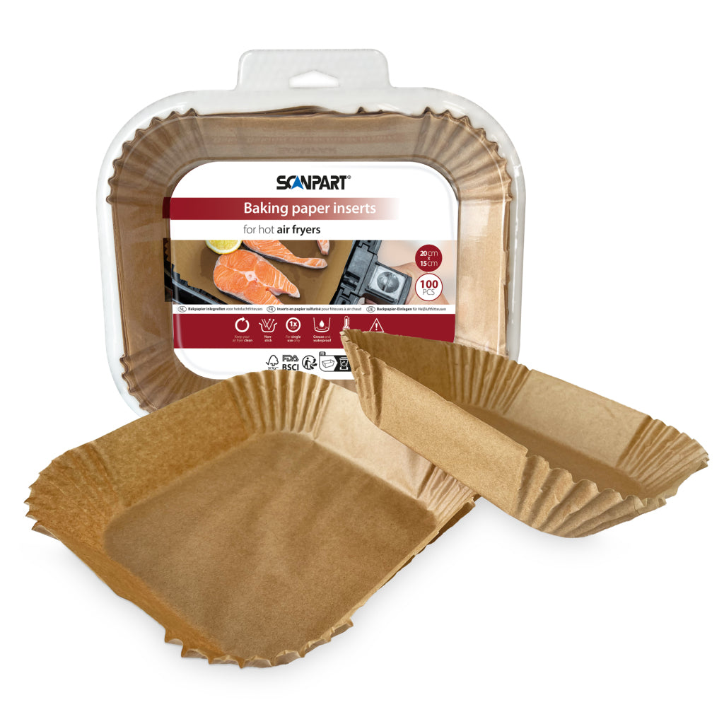 Scanpart Airfryer Bakpapier 20X15 Cm 100 Stuks