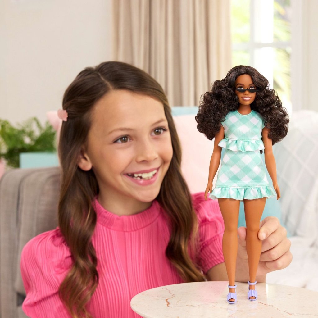 Barbie Fashionista Pop Green Gingham