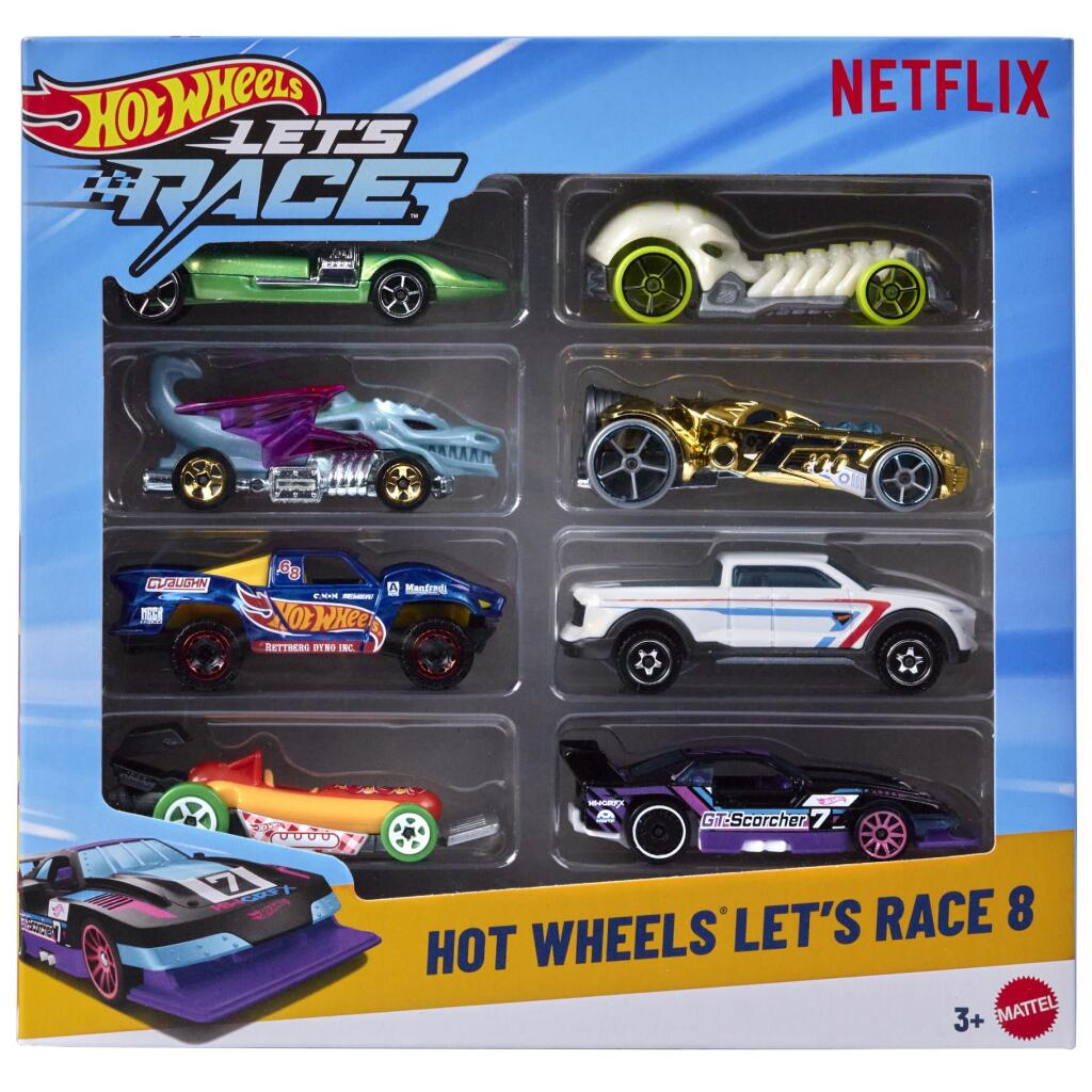 Mattel Hot Wheels Let'S Race Die-Cast 8-Pack