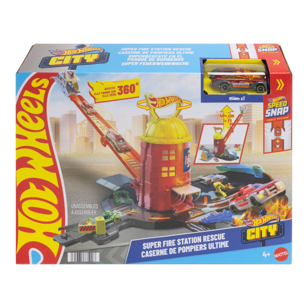 Mattel Hot Wheels City Superredding Brandweerkazerne