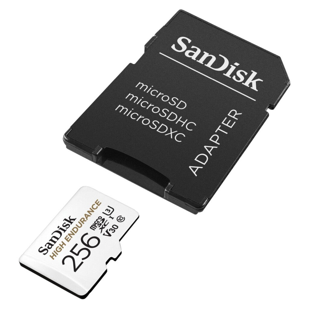 Sandisk Microsdhc Dash Cam & Home Monitoring 256Gb Incl Sd Adapter
