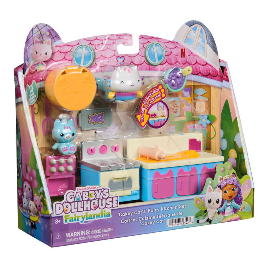 Gabby's Dollhouse Gabby'S Dollhouse Fairylandia Cakey Cat'S Fairy Kitchen
