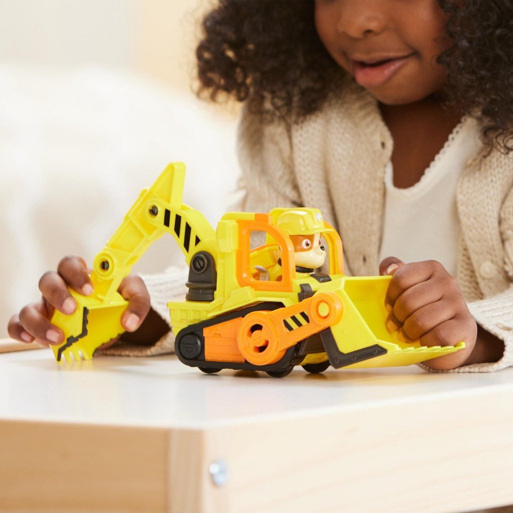 Paw Patrol Rubble &Amp; Crew Rubble&Rsquo;S Bulldozer + Figuur