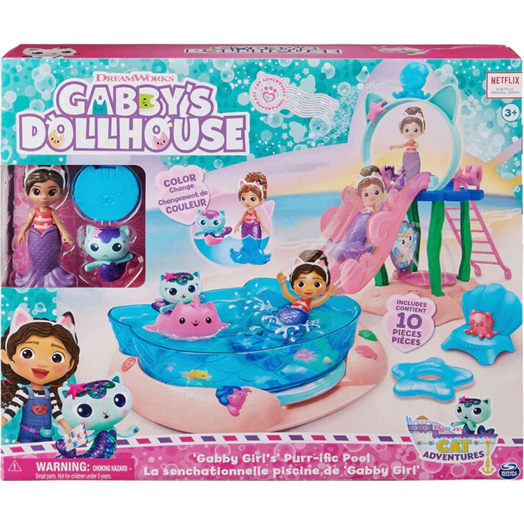Gabby's Dollhouse Gabby'S Poppenhuis Zwembad