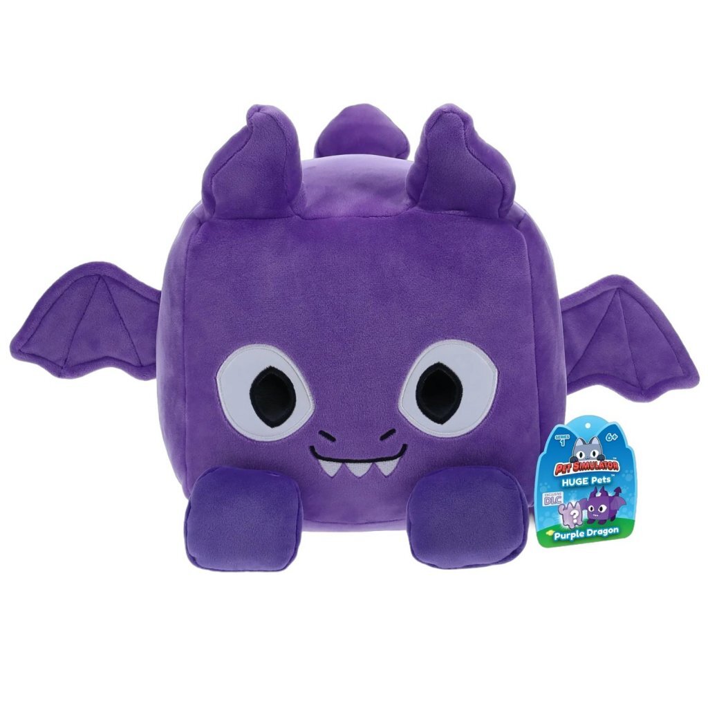 Overige Merken Pet Simulator Knuffel Paarse Draak