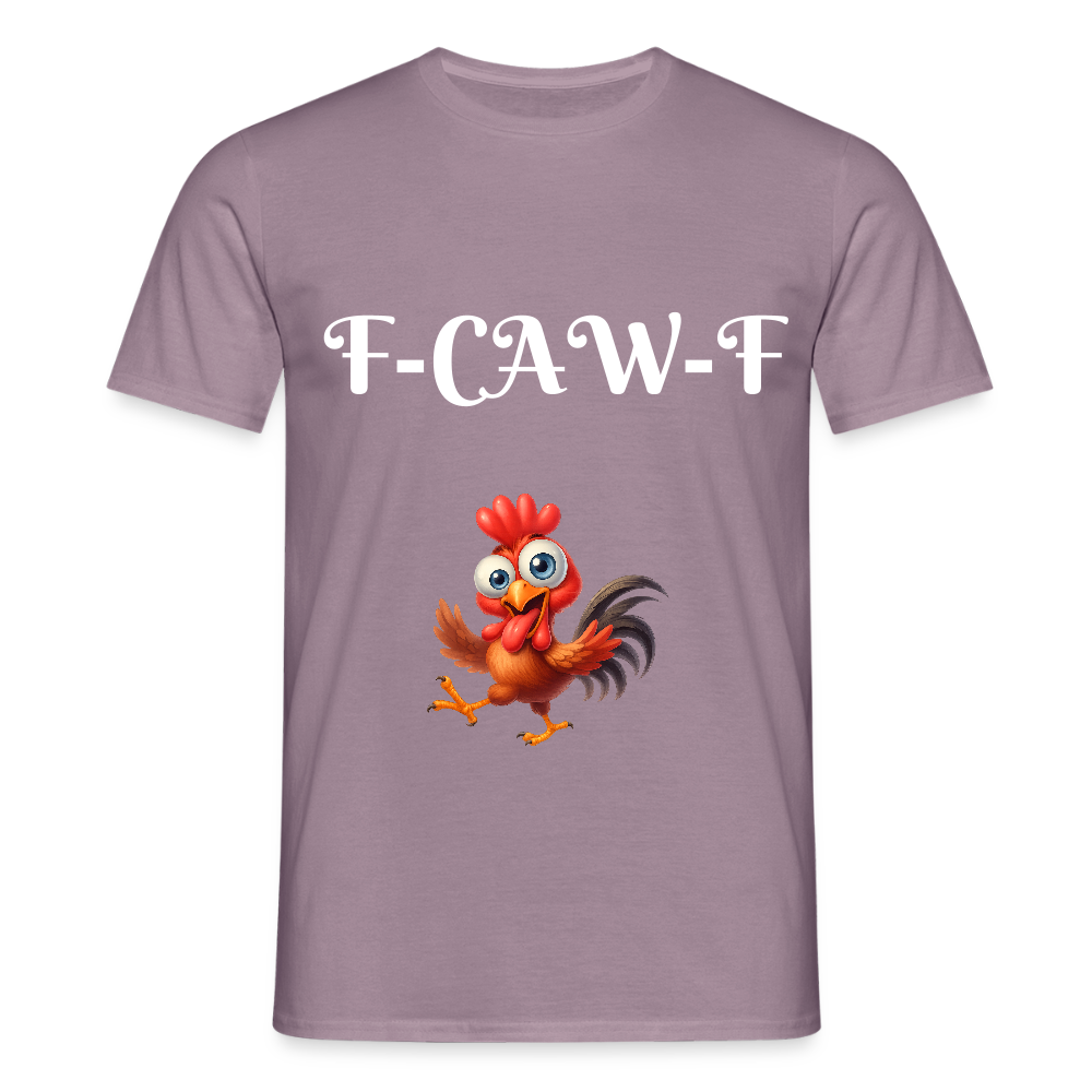 Mannen T-shirt - paarsgrijs