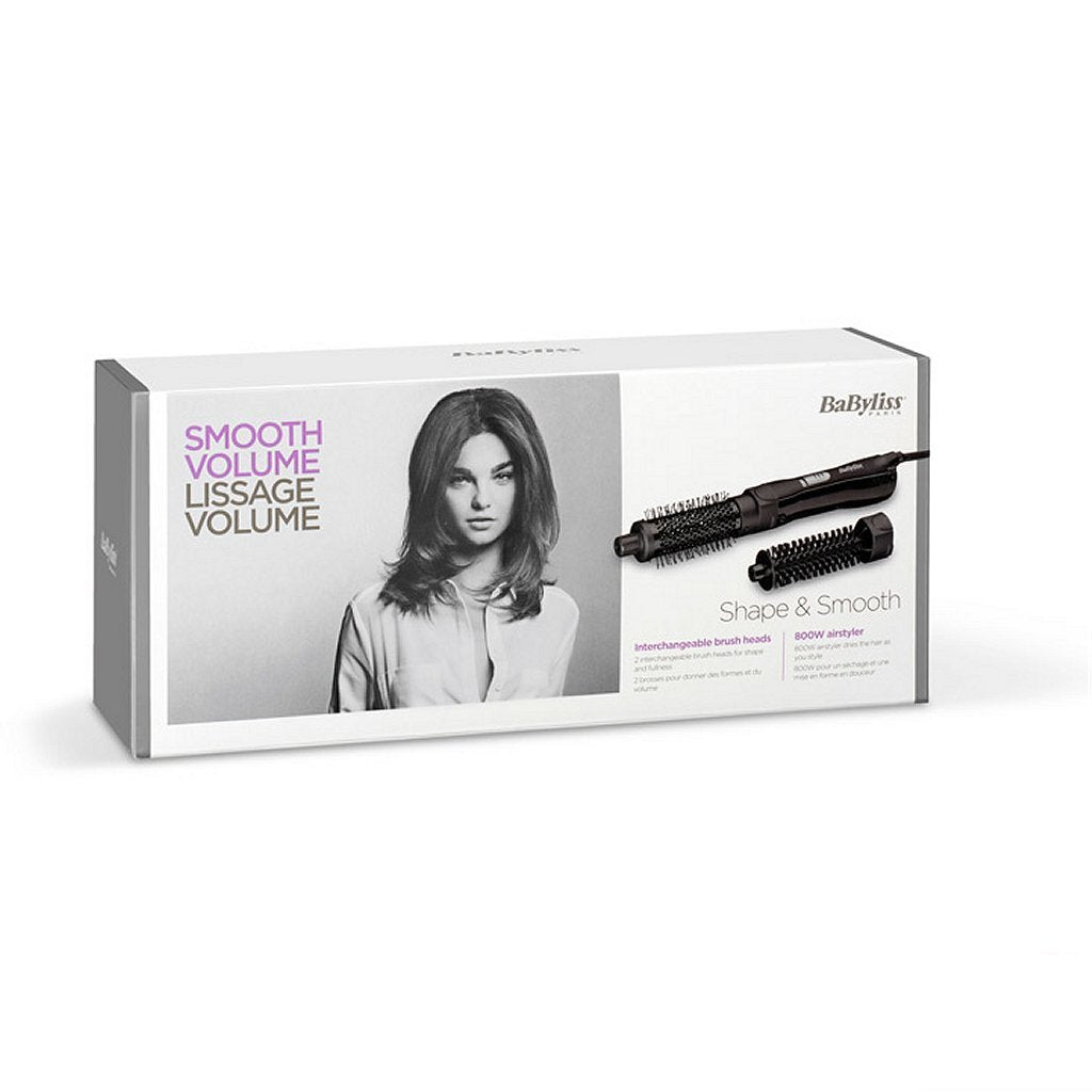 Babyliss As82E Shape And Smooth Föhnborstel 800W Zwart
