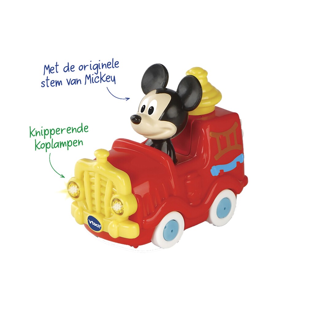 Vtech Toet Toet Auto Disney Mickey Brandweerwagen + Licht En Geluid
