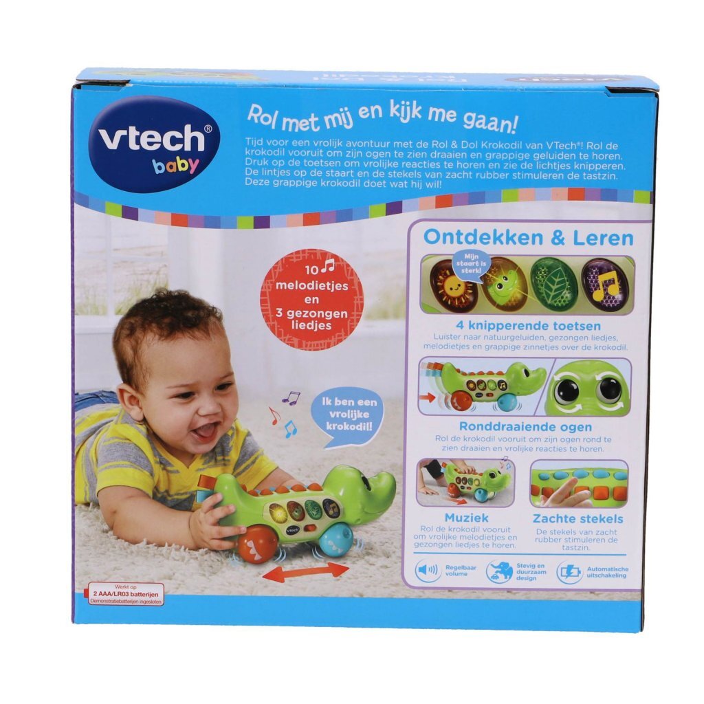 Vtech Baby Rol &Amp; Dol Krokodil + Licht En Geluid