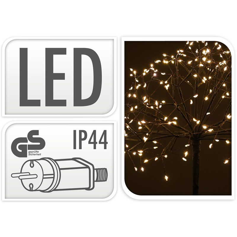 Led Boom 100 Cm Met 240 Led's - Warm Wit - Tuinsteker