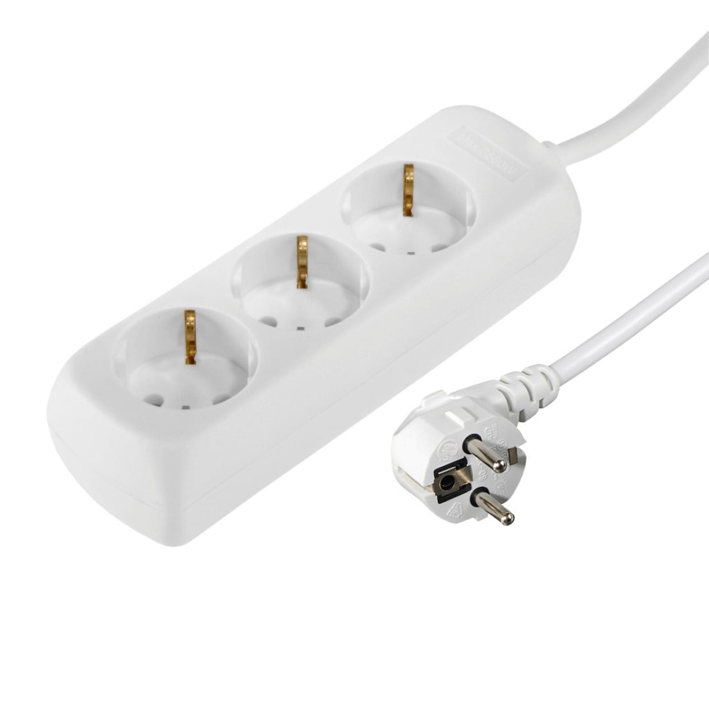 Hama Distribution Panel 3 Sockets Child-Proof 1.4 M White