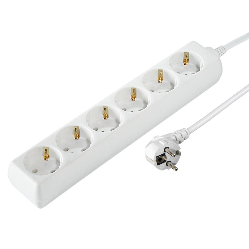 Hama Distribution Panel 6 Sockets Child-Proof 1.4 M White