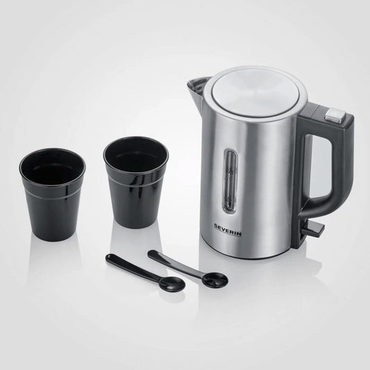 Severin Wk3647 Mini Reiswaterkoker 0.5L 1100W Rvs/Zwart