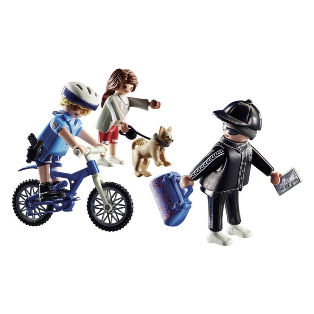 Playmobil 70573 City Action Politiefiets Achtervolging Van De Zakkenroller