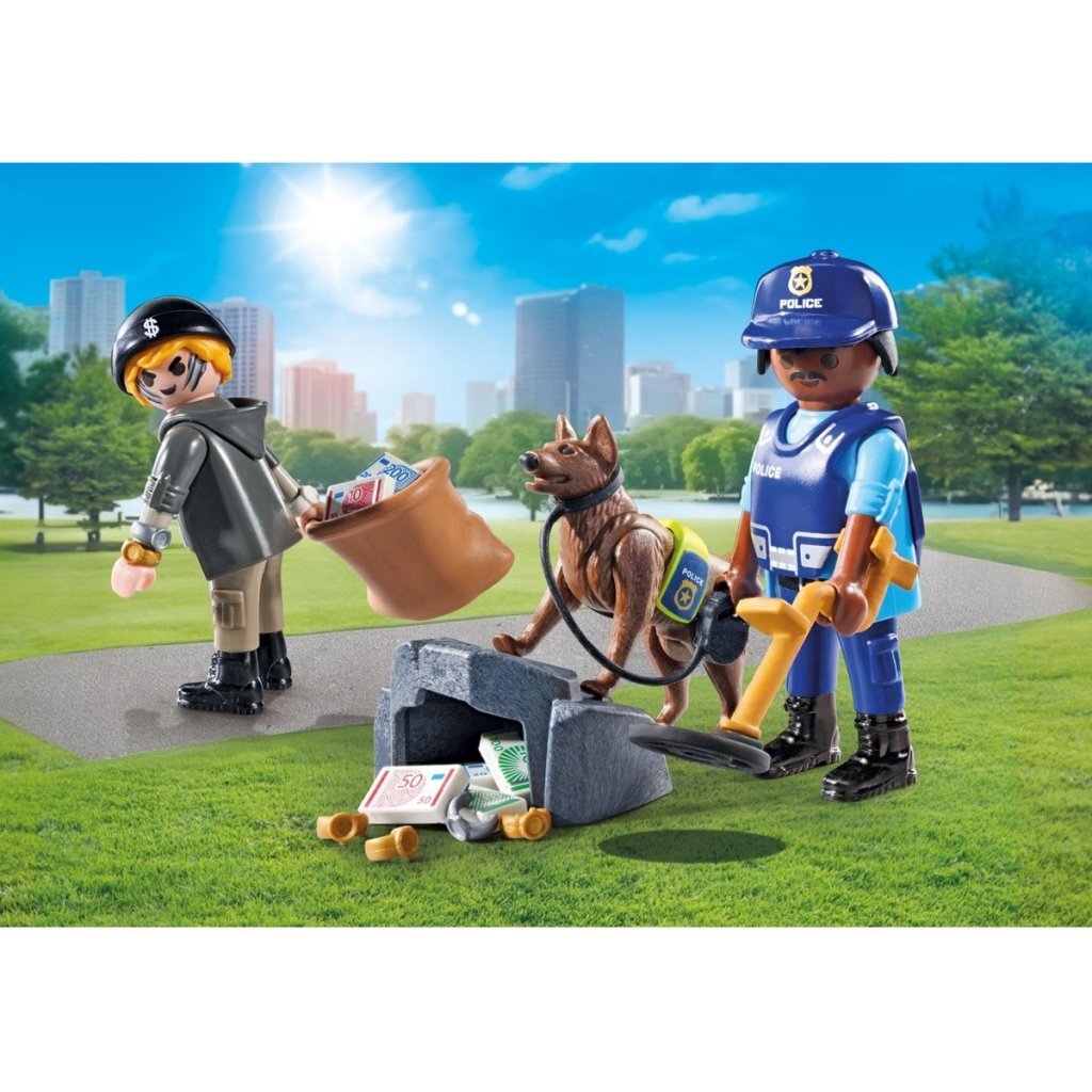 Playmobil 71731 Action Heroes Politiehond Met Boef
