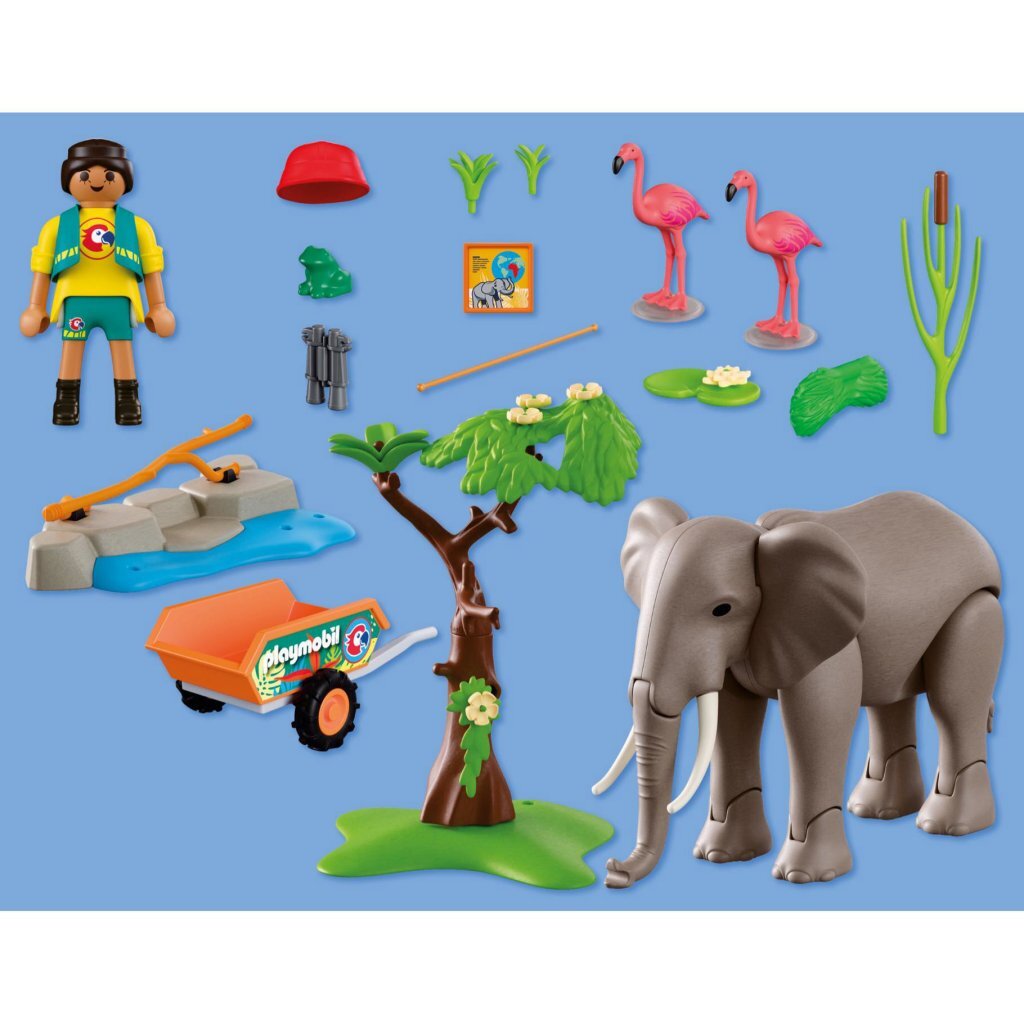 Playmobil 72068 Animals &Amp; Friends Olifant Met Dierenverzorger