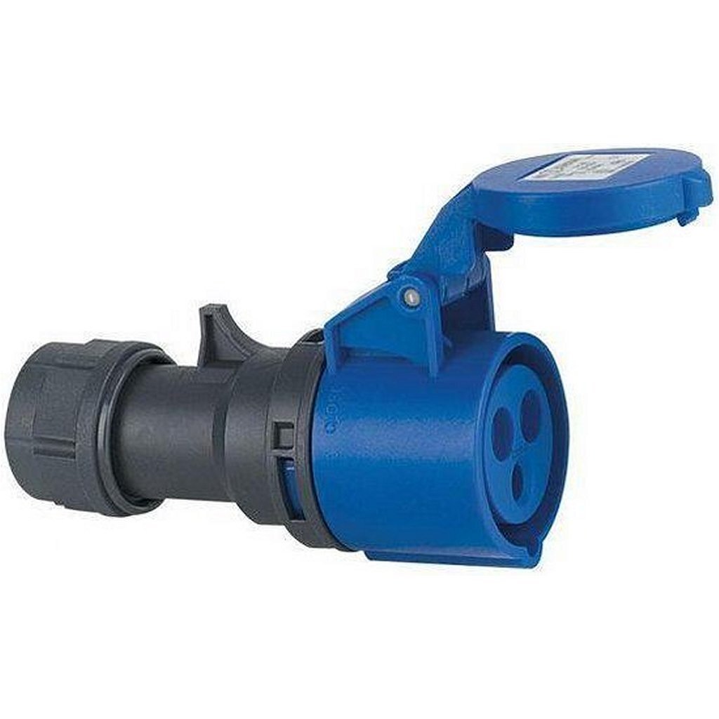 Abl Cee Contra Stekker 3-Polig Grijs/Blauw