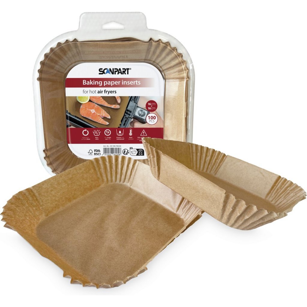 Scanpart Airfryer Bakpapier 16X16 Cm 100 Stuks