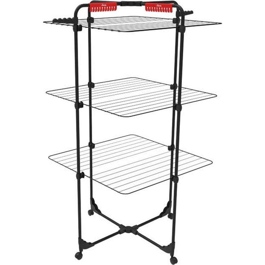 Vileda Mixer 3 Ultimate Droogtoren 30 M Drooglengte + Wieltjes Zwart
