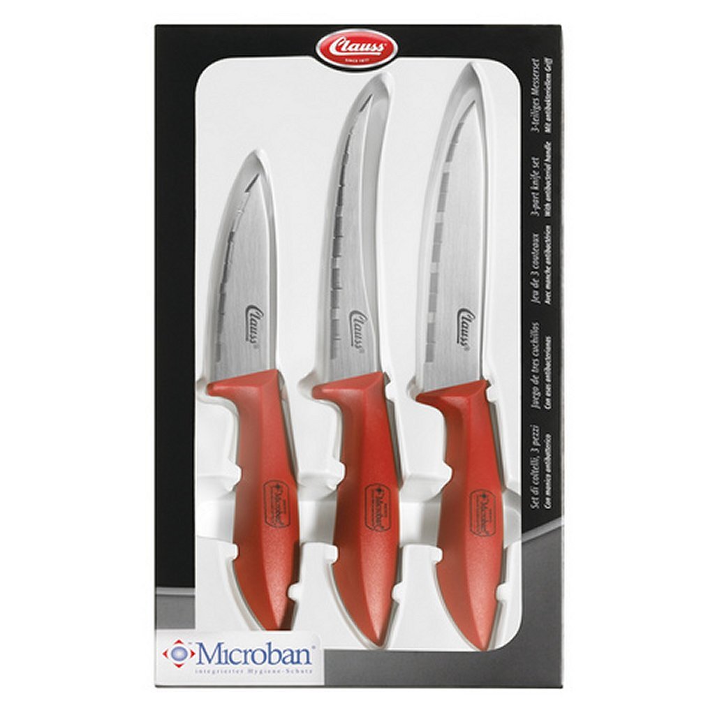 Westcott Ac-Cl80000 Clauss Keukenmessen 3 Stuks Rood