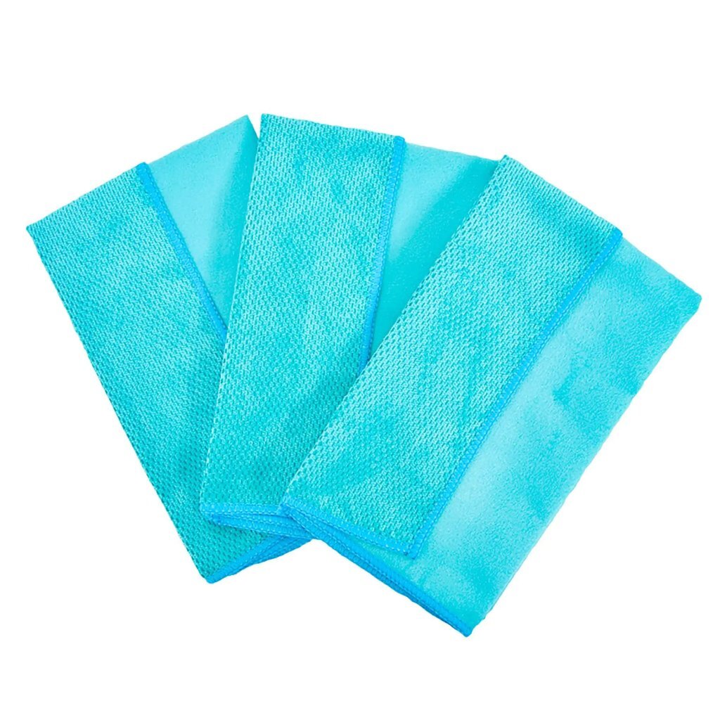 Overige Merken Clean Home Microvezelpolijstdoek 30X40 Cm Blauw