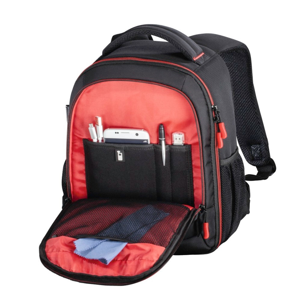 Hama Camera-Rugzak Miami 150 Zwart/Rood