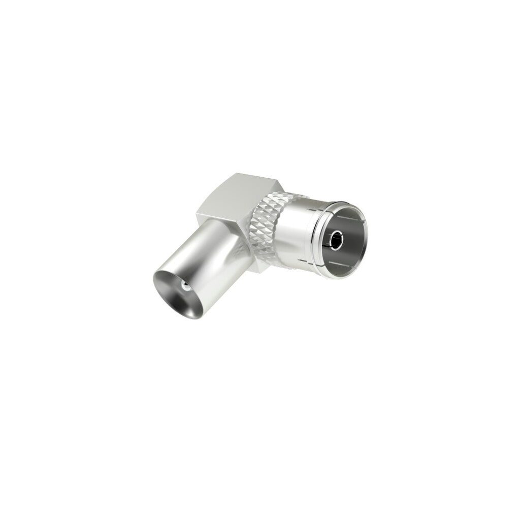Hama Antennekabel-Adapter Coax-Stekker - Coax-Koppeling 90&Deg;