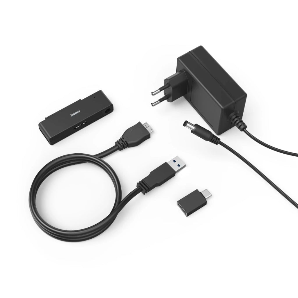 Hama Usb-Adapter Voor Harde Schijf Voor 2,5 En 3,5 Ssd- En Hdd-Harde Schijven