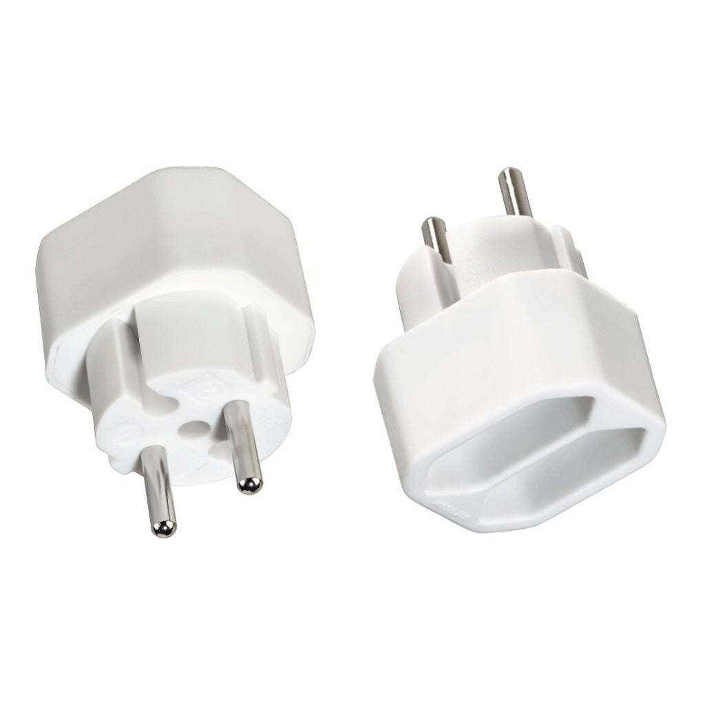 Hama Stopcontactadapter 2-Voudig 2X Euro-Stopcontact Dubbelpak Wit