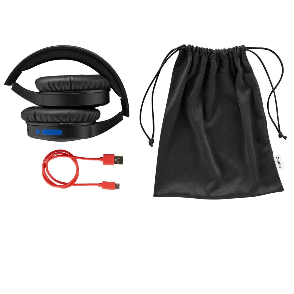 Hama Bluetooth&Reg;-Koptelefoon Spirit Focused Over-Ear Anc Micro Tas Zw.