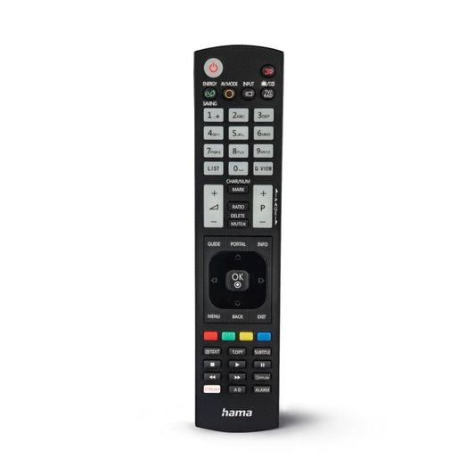 Hama Universele Afstandsbediening Lg Tv Ir Lerend + Lichtgevende Toetsen Zwart