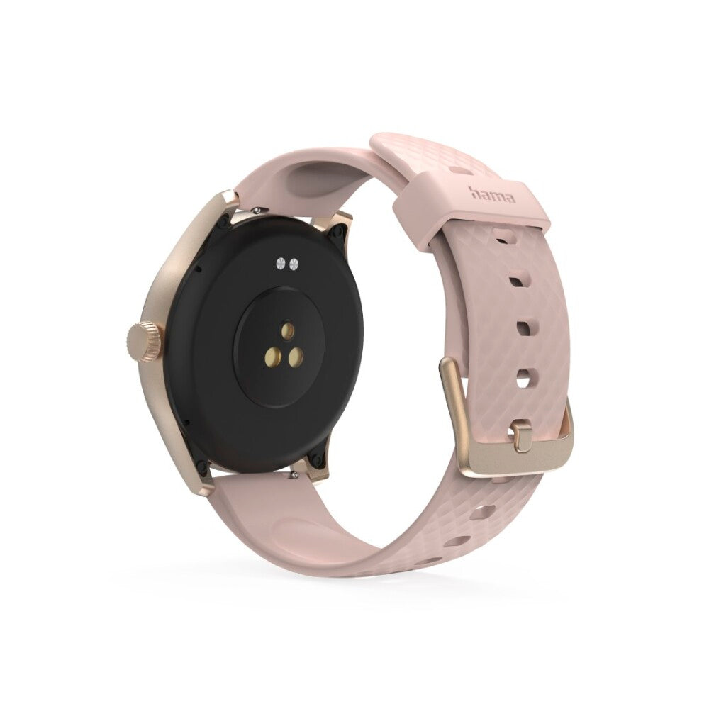 Hama Smartwatch 5010 Rond Slaapbewaking Waterdicht 1.38 Inch RosÉ