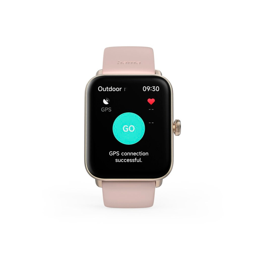 Hama Smartwatch 6010 Gps Tft-Display Telefoonfunctie Waterdicht 1.65 Inch RosÉ