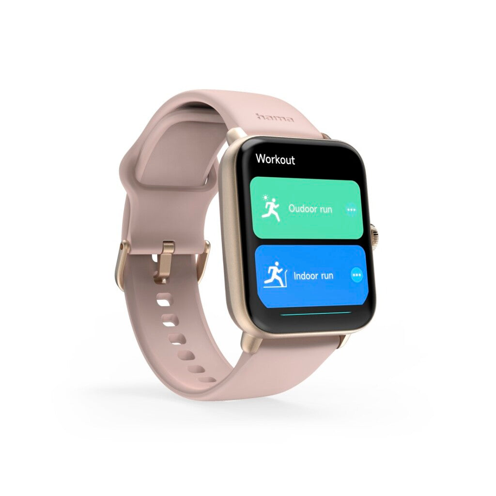Hama Smartwatch 6010 Gps Tft-Display Telefoonfunctie Waterdicht 1.65 Inch RosÉ