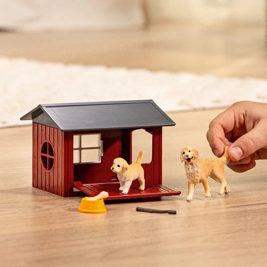 Schleich Hondenhok Met Golden Retrievers
