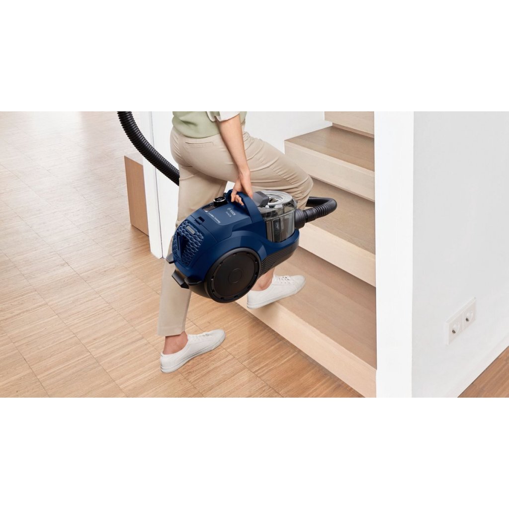 Bosch Bgs21X320 Stofzuiger Zonder Zak 550W Blauw/Zwart