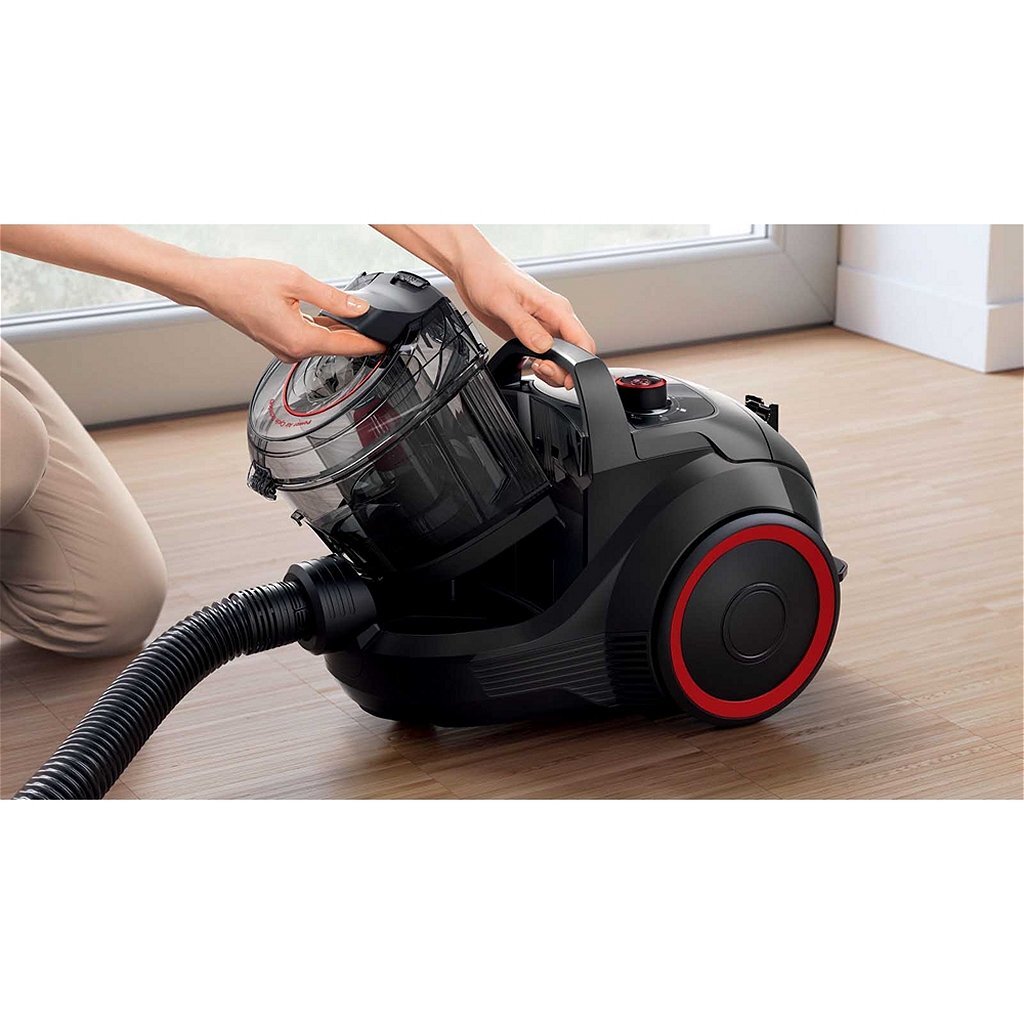 Bosch Bgs21Pow2 Propower Serie 4 Stofzuiger 2L 750W Zwart/Rood