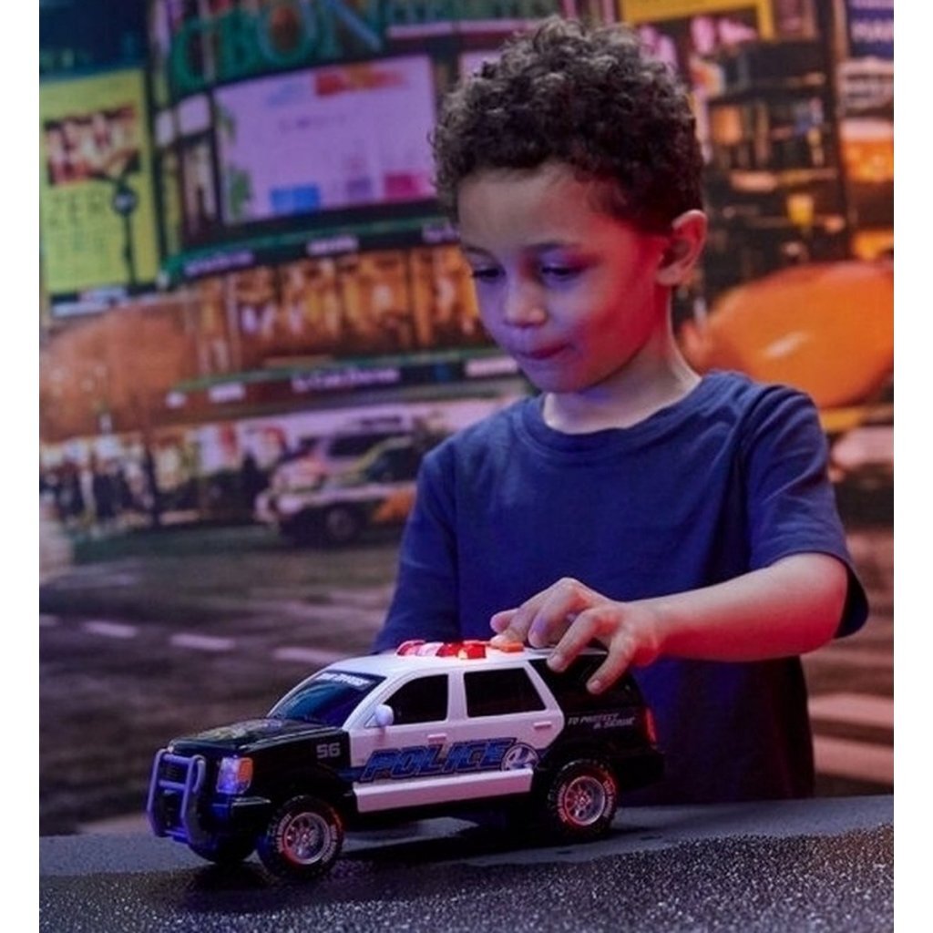 Road Rippers City Politie Suv + Hond + Licht En Geluid