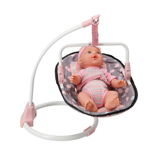 Overige Merken 3In1 Poppenstoel 42X40X40 Cm Grijs/Roze