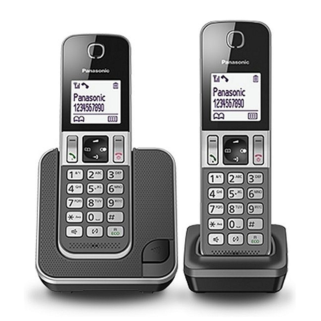 Panasonic Kx-Tgd312Nlg Telefoons 2 Stuks Zwart/Grijs