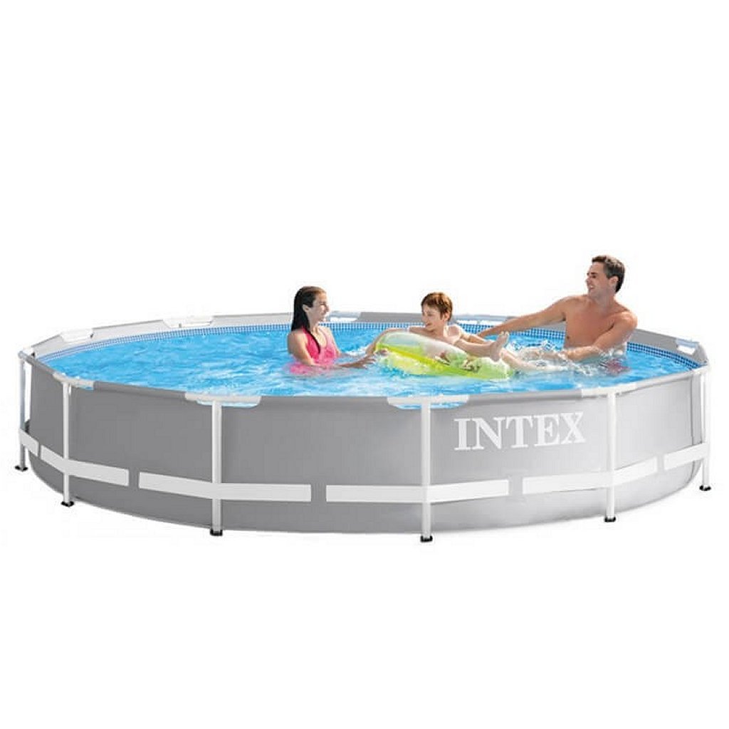 Intex 26710Np Prism Frame Zwembad 366X76 Cm Grijs