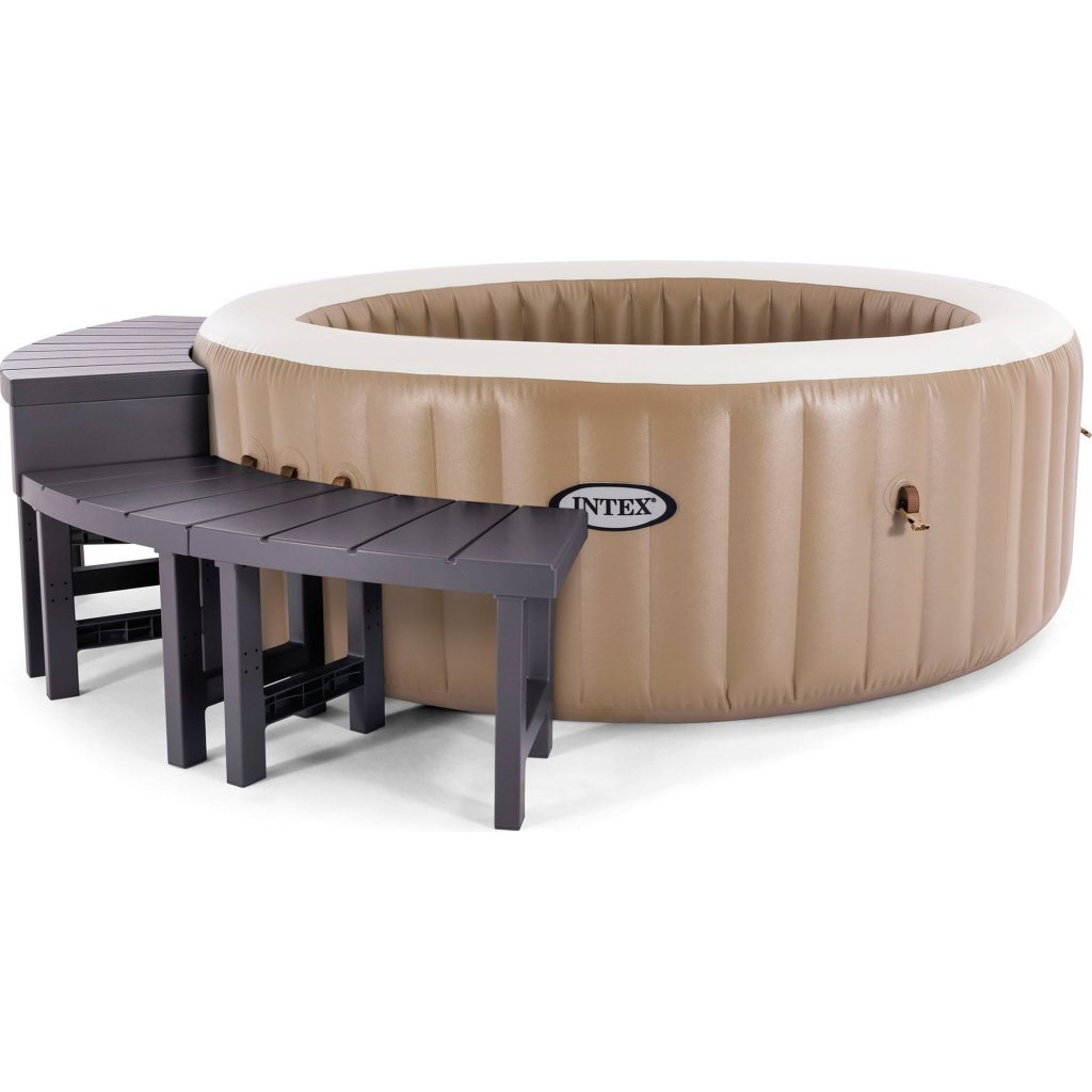 Intex 28515 Spa Bijzettafel Set 3-Delig Grijs