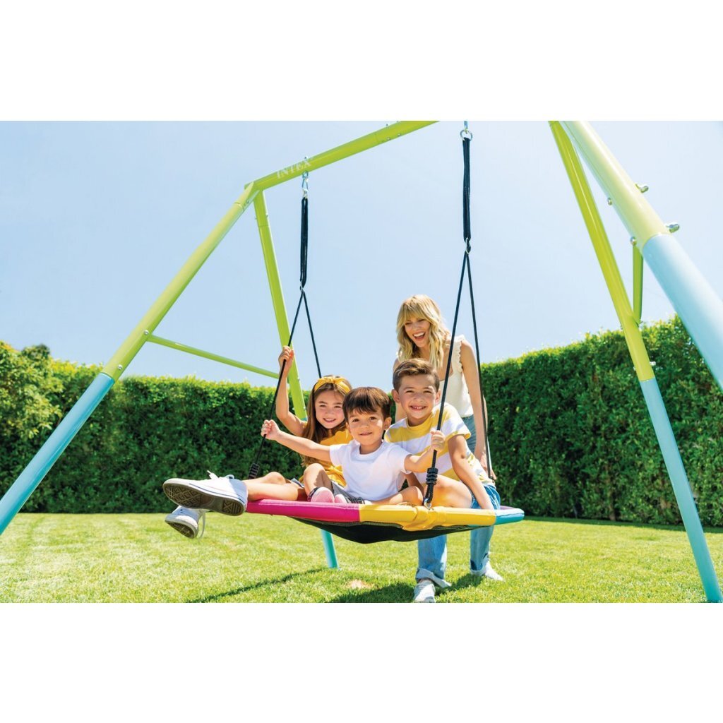 Intex 44111 Saucer Swing Schommel 200X235X201 Cm Groen/Blauw