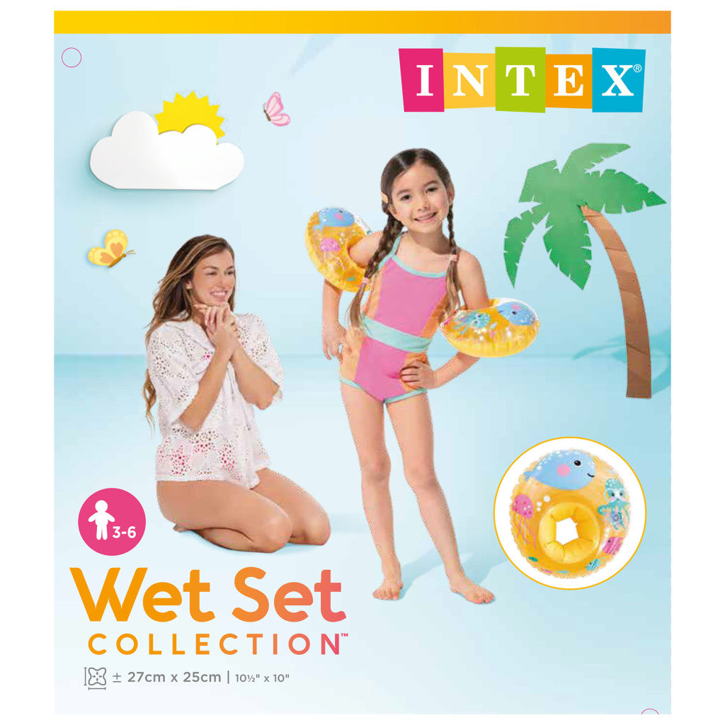 Intex Wet Set Collection Little Sea Pals Zwemmouwtjes 3-6 Jaar Geel