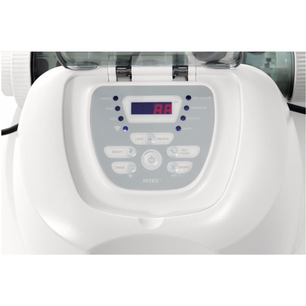Intex 26690Gs Qs1600 Plus Zoutwatersysteem 12V Wit/Grijs