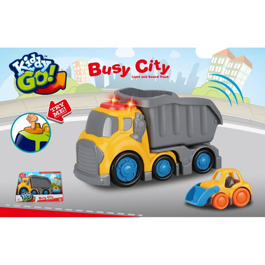Overige Merken Kiddy Go Dumptruck + Licht En Geluid 19.5 Cm