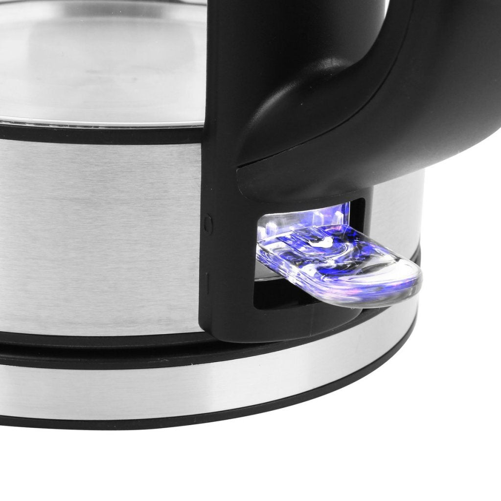 Emerio Wk-130126 Glazen Waterkoker 1.7L 2200W Rvs/Zwart
