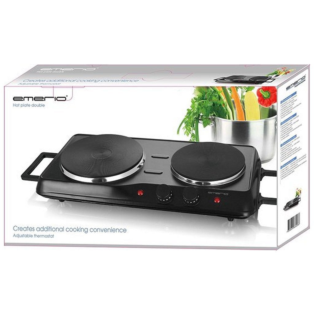 Emerio Hp-114482.1 Dubbele Elektrische Kookplaat Zwart