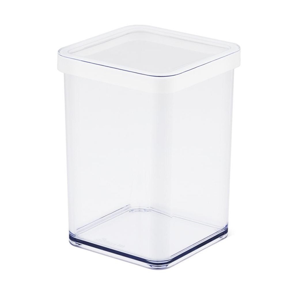Rotho Loft Bewaardoos 10X10X14.2 Cm 1L Wit/Transparant