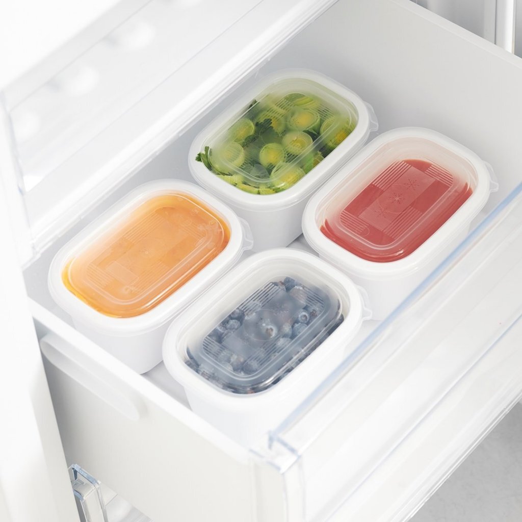 Rotho Freeze Diepvriesdozen 4X0.5L Transparant/Wit